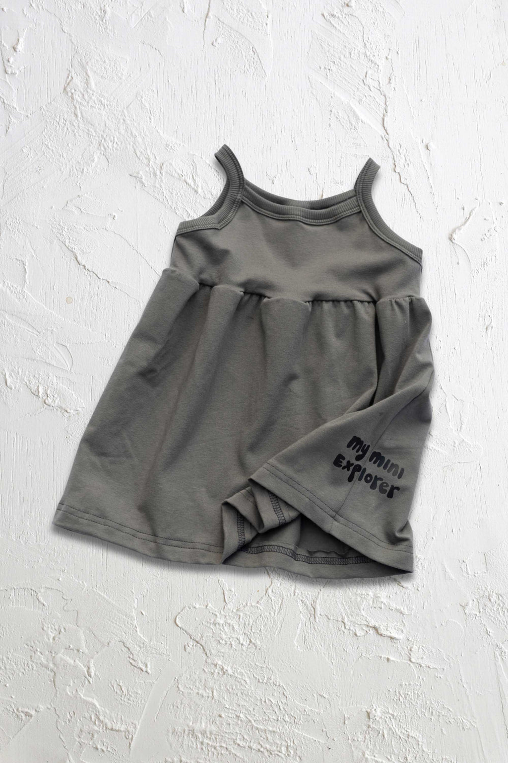 Organic Stretch Mini Explorer Dress 3T / Graphite