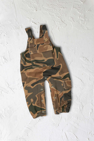 Disrupt Camo Fleece Overalls -Timber