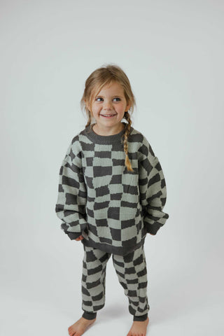 Checkerboard Knit Set