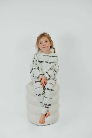 Organic Oversized Gods Got My Back Crewneck Sweatshirt