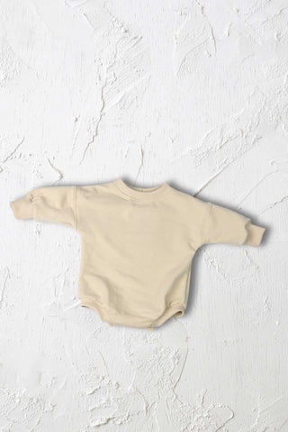 Organic Stretch Romper (Parchment)