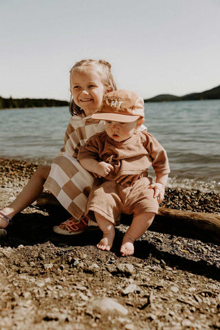 Vintage Brown Terry Summer Set