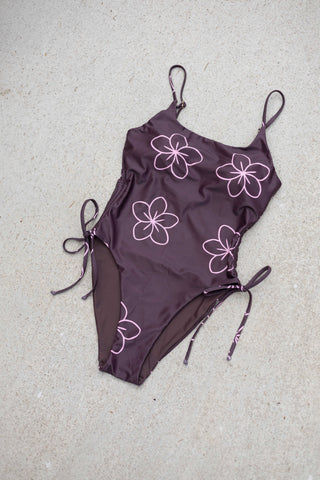 Women's Maroon Bloom Tide Swimsuit