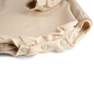 Organic Stretch Romper (Parchment)
