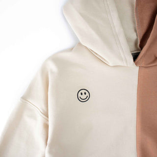 Organic Two Tone Hoodie (Parchment + Sunbake)