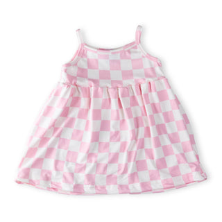 Pink Checkered Adventure Dress